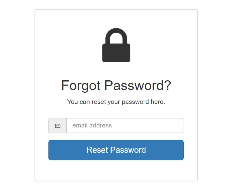 Feature of Forgot Password