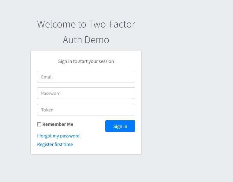 Two Factor Authentication Login - Spring Security